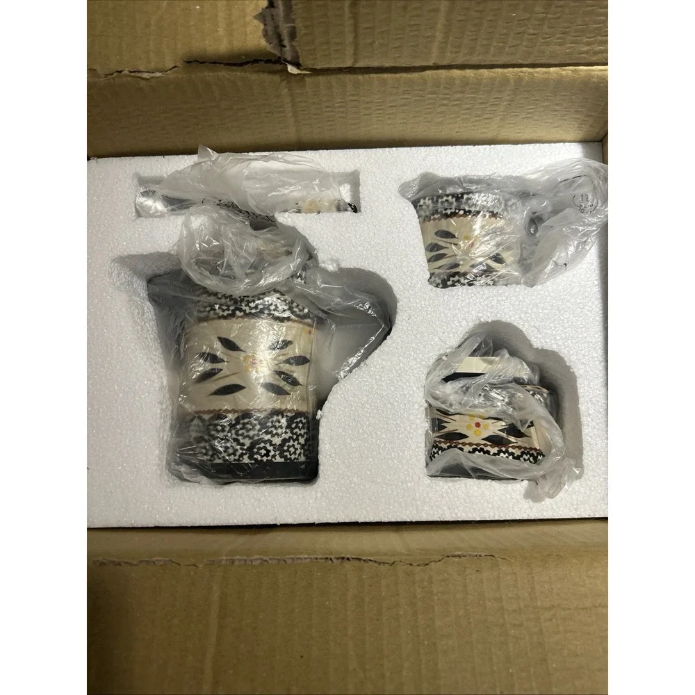 Temp-Tations By Tara Old World Black Tea, Sugar, Creamer, & Tray Set